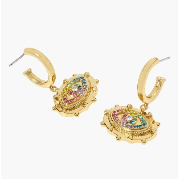 Kurt Geiger Gold and Multicolor Earrings - Picture 3 of 4